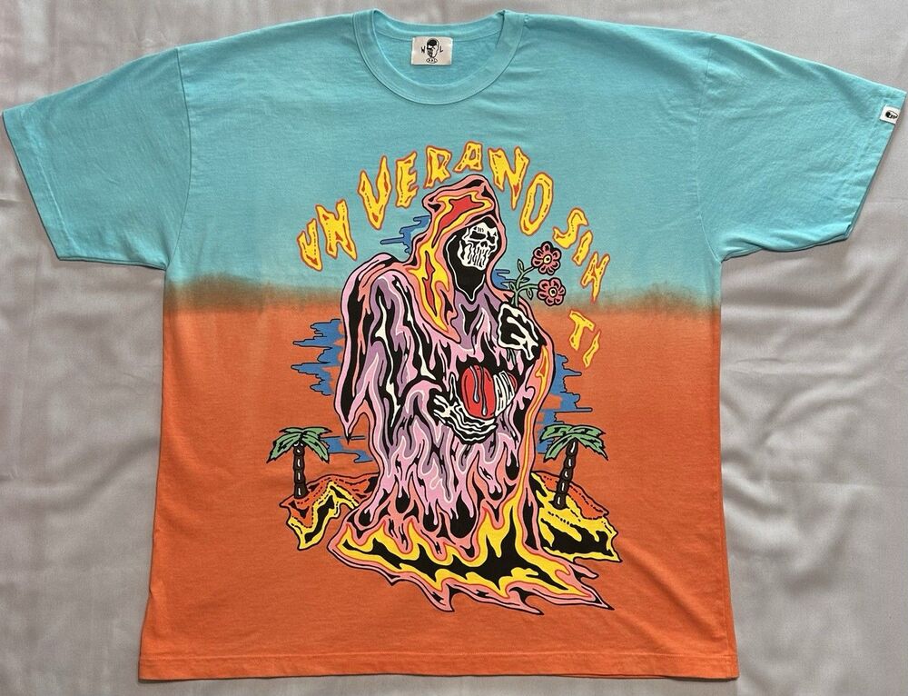 2022 Warren Lotas Bad Bunny Un Verano Sin Ti Ombre Tee Shirt Streetwear NWOT XXL